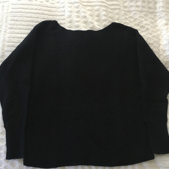 Aqua Long Sleeve Boatneck Ribbed Sweater - Picture 3 of 4